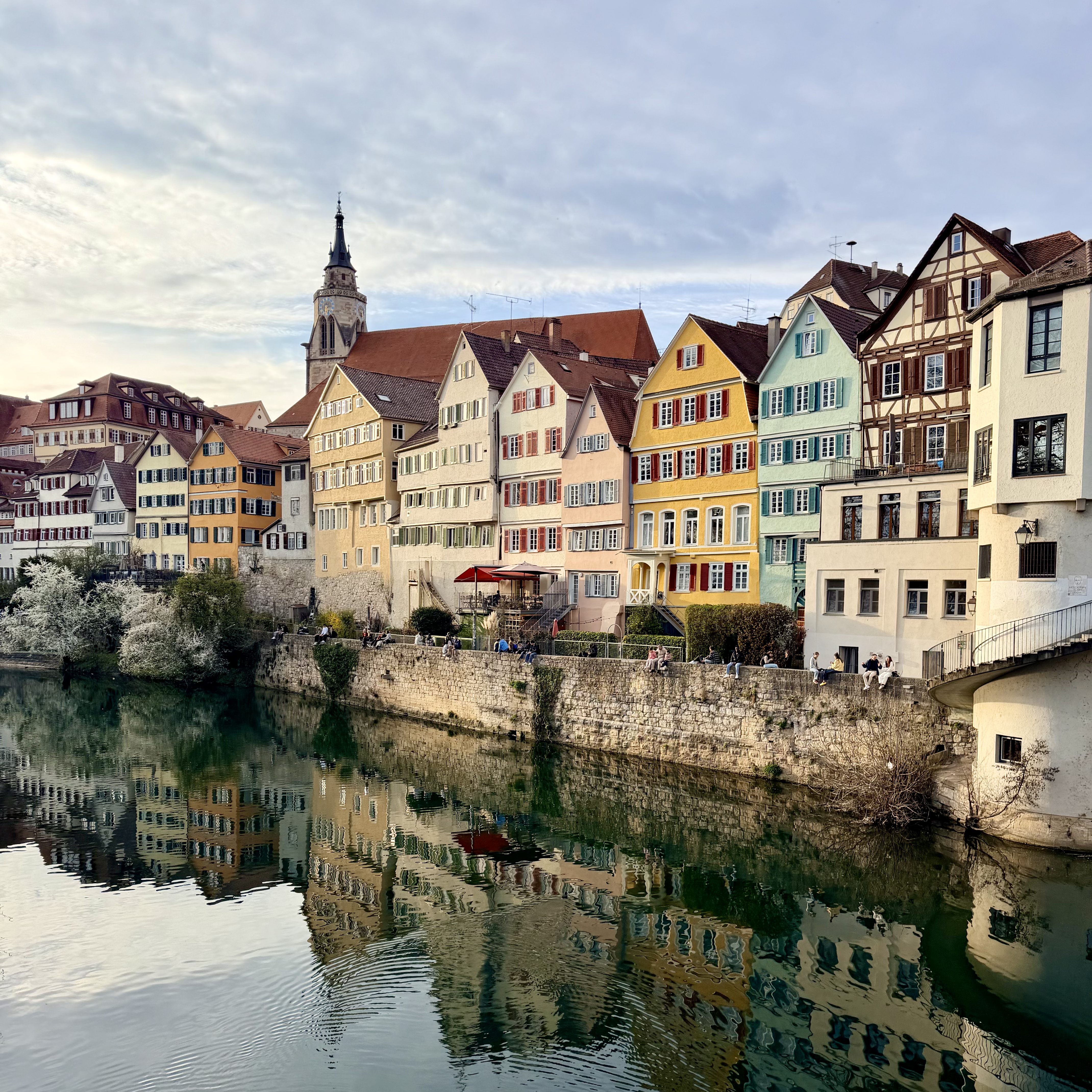 Tübingen old town by the river